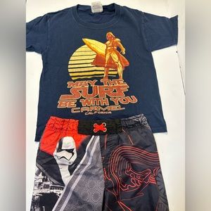 Star Wars Boys Shirt & Swim Trunks